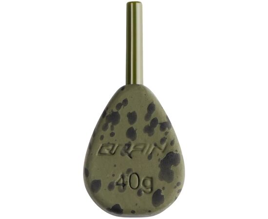 Грузило Brain In-Line Flat Lead 42g 2шт/уп Green (1858.32.03)