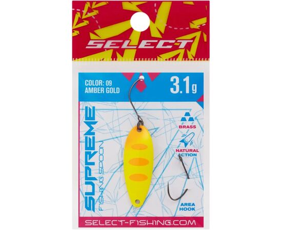 Блешня Select Supreme 3.1g 34mm 09 Amber Gold (1870.80.72), зображення 2