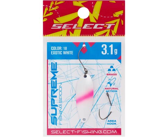 Блесна Select Supreme 3.1g 34mm 18 Exotic White (1870.80.76), изображение 2