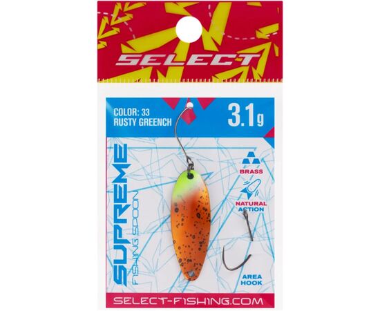 Блесна Select Supreme 3.1g 34mm 33 Rusty Greench (1870.80.81), изображение 2