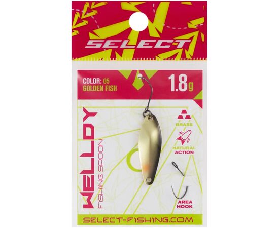Блесна Select Welldy 1.8g 31mm 05 Golden Fish (1870.80.83), изображение 2
