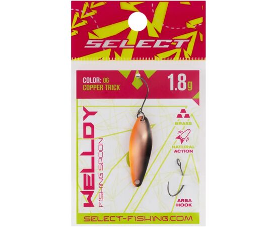 Блешня Select Welldy 1.8g 31mm 06 Copper Trick (1870.80.84), зображення 2