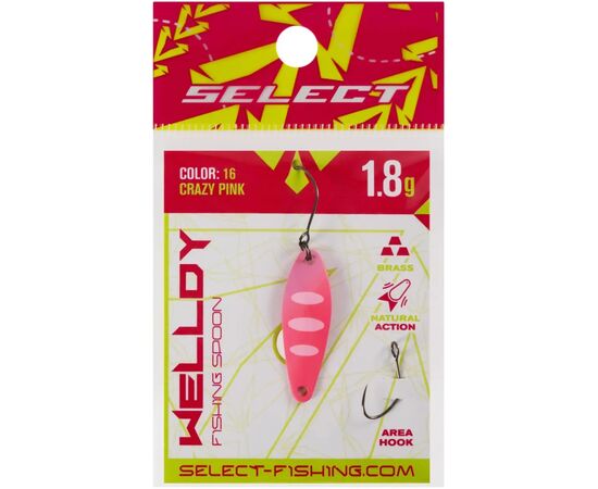 Блешня Select Welldy 1.8g 31mm 16 Crazy Pink (1870.80.93), зображення 2