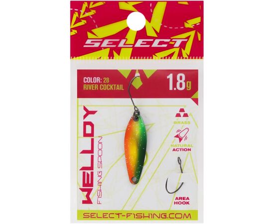 Блешня Select Welldy 1.8g 31mm 28 River Cocktail (1870.80.98), зображення 2