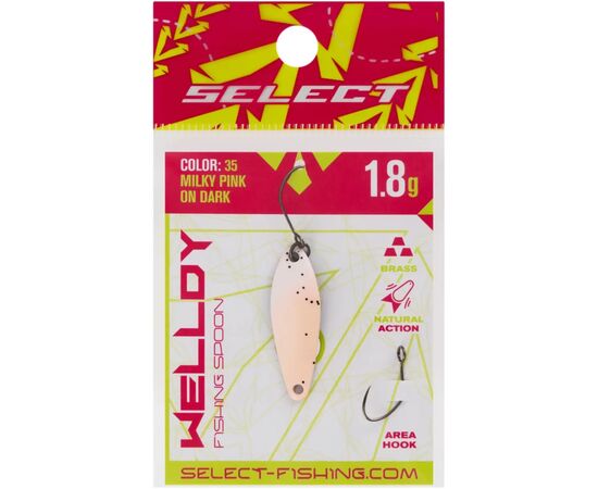 Блешня Select Welldy 1.8g 31mm 35 Milky Pink on Dark (1870.81.00), зображення 2