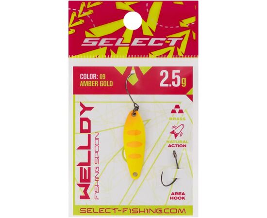 Блешня Select Welldy 2.5g 31mm 09 Amber Gold (1870.81.06), зображення 2