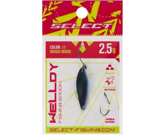 Блешня Select Welldy 2.5g 31mm 13 Indigo Mood (1870.81.08), зображення 2