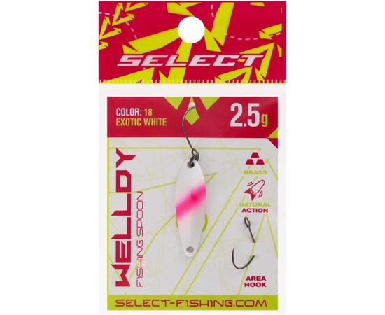 Блешня Select Welldy 2.5g 31mm 18 Exotic White (1870.81.11), зображення 2