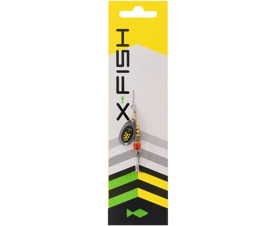 Блесна X-Fish Dark Side 2.5g 1 Nikel black lime (1917.07.22), изображение 2