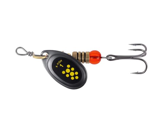 Блесна X-Fish Dark Side 2.5g 1 Nikel black lime (1917.07.22)