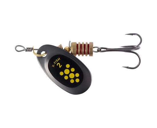 Блесна X-Fish Dark Side 4g 2 Nikel black lime (1917.07.23)