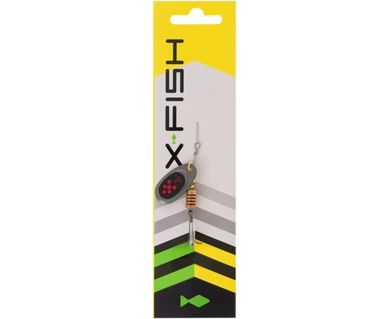 Блесна X-Fish Dark Side 4g 2 Nikel black orange (1917.07.28), изображение 2