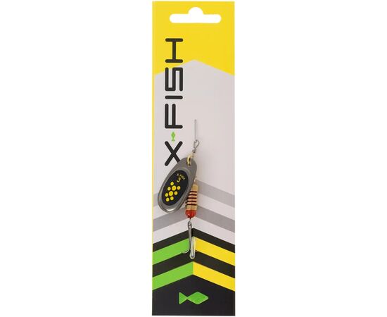 Блесна X-Fish Dark Side 6g 3 Nikel black lime (1917.07.24), изображение 2