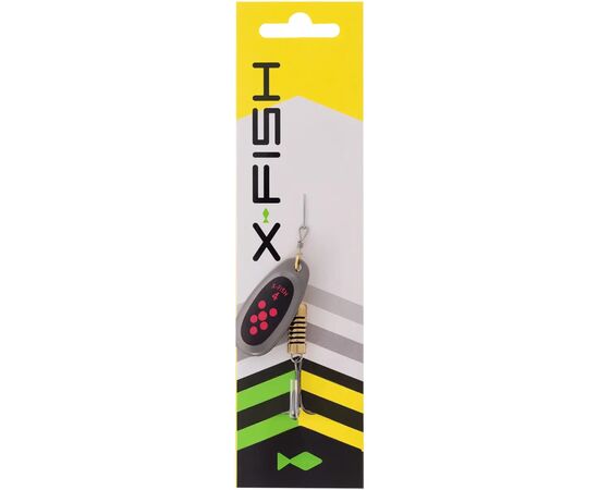 Блешня X-Fish Dark Side 9.5g 4Nikel black orange (1917.07.30), зображення 2