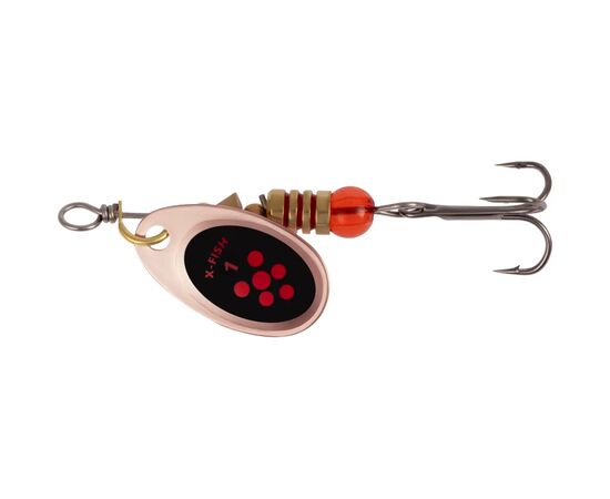 Блесна X-Fish Spike 2.5g 1 Copper black orange (1917.06.37)