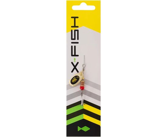 Блешня X-Fish Spike 2.5g 1 Gold black lime (1917.06.32), зображення 2