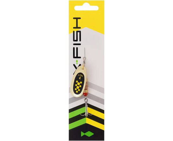 Блешня X-Fish Spike 9.5g 4 Gold black lime (1917.06.35), зображення 2