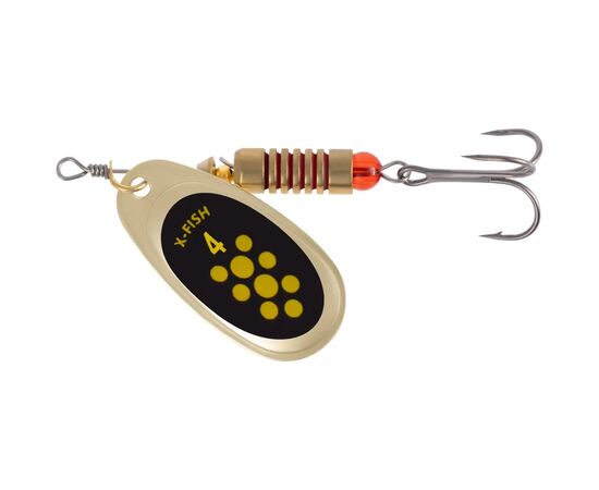 Блешня X-Fish Spike 9.5g 4 Gold black lime (1917.06.35)