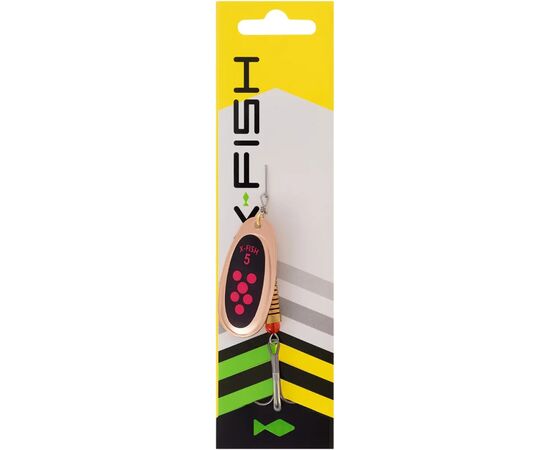 Блесна X-Fish Spike 14.5g 5 Copper black orange (1917.06.41), изображение 2