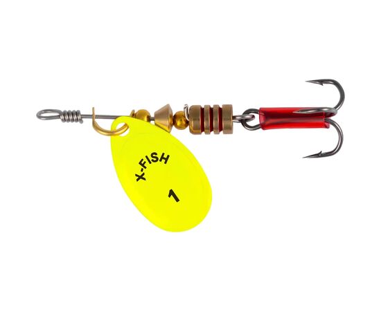 Блесна X-Fish Stark 2.5g 1 Nikel UV lime (1917.07.37)