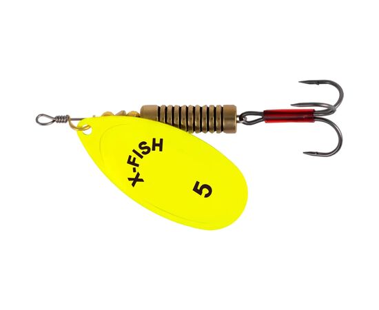 Блесна X-Fish Stark 14g 5 Nikel UV lime (1917.07.41)