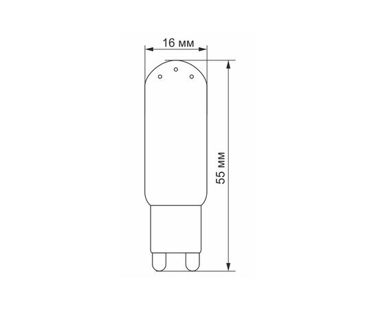 Лампочка Videx G9S 4W G9 4100K (VL-G9S-04224), изображение 3