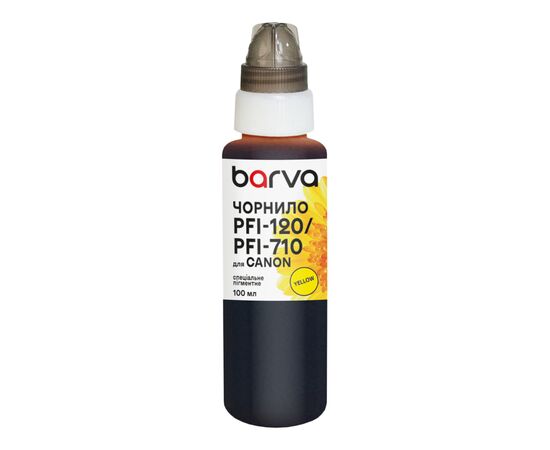 Чернила Barva Canon PFI-120/PFI-710 100 мл, special, pigmented yellow (C120-897e)