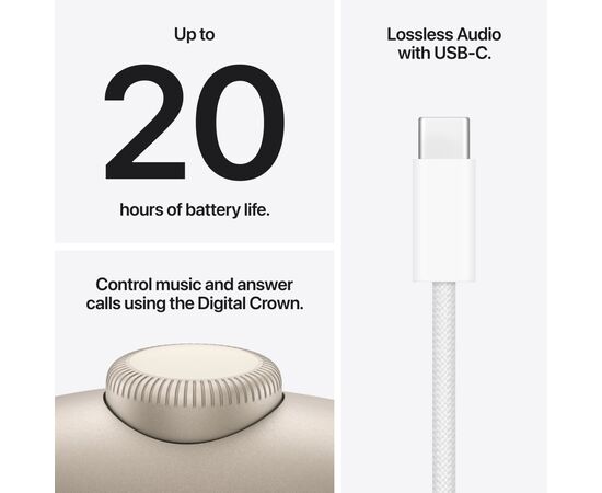 Наушники Apple AirPods Max 2 Starlight (MHWL4ZE/A), изображение 7