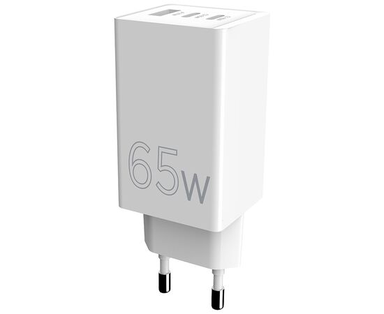 Зарядное устройство Sigma 2xUSB-C PD65W + 1xUSB QC3.0 GaN X-power PS65-01 white (4827798637715), изображение 6