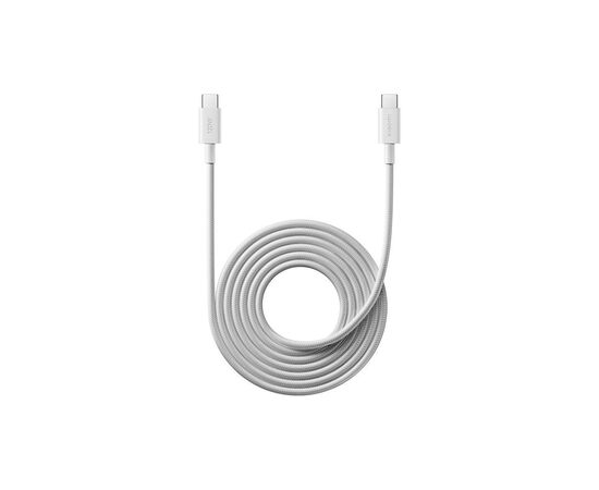 Дата кабель USB-C to USB-C 2.0m 6A braided white Xiaomi (1169400), изображение 2