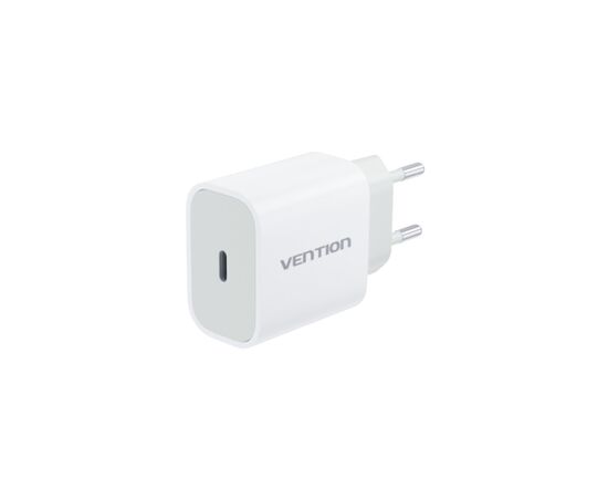 Зарядное устройство Vention 1xUSB-C PD20W + cable USB-C to Lightning white (G17W0-EU), изображение 2