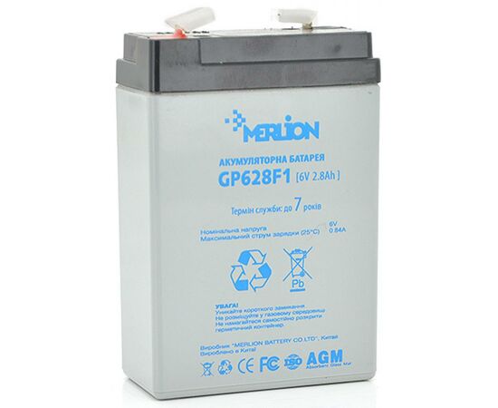 Батарея к ИБП Merlion MERLION AGM GP628F1 6 V-2,8Ah (GP628F1)