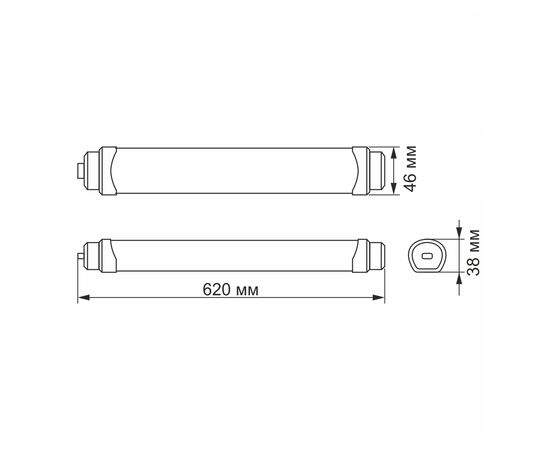 Светильник Videx LED IP65 18W (VL-BNWL-18065), изображение 3