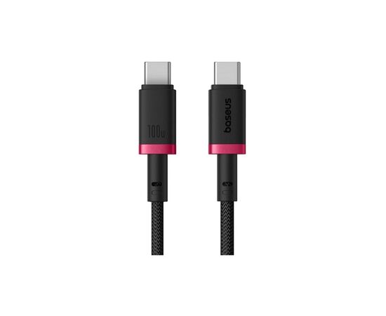 Дата кабель USB-C to USB-C 2.0m 100W Dura Series black red Baseus (P10377803U01-03), зображення 2