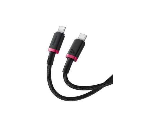 Дата кабель USB-C to USB-C 2.0m 100W Dura Series black red Baseus (P10377803U01-03), зображення 3