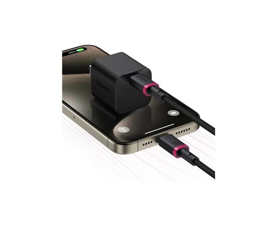 Дата кабель USB-C to USB-C 2.0m 100W Dura Series black red Baseus (P10377803U01-03), зображення 7