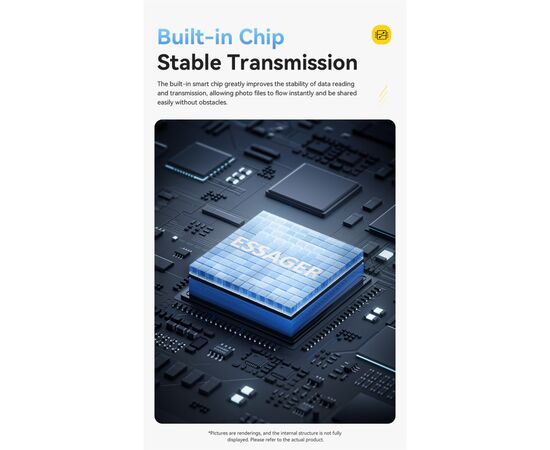 Зчитувач флеш-карт Essager USB-C + USB-A to Micro SD black (EDKTF-QW0G-P), зображення 10