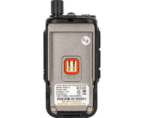 Портативная рация Baofeng UV-5R_MINI_Grey_Single, изображение 7