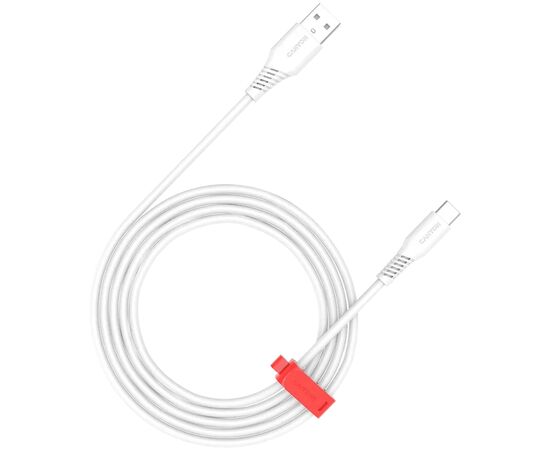 Дата кабель USB 2.0 AM to USB-C 2.0m 18W TPE white Canyon (CNS-AC18SC20W)