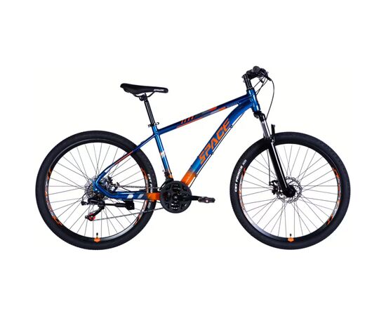 Велосипед Space 27.5" MERCURY DD FR рама-17" AL 2026 синьо-помаранчевий (OPS-SP-27.5-073)