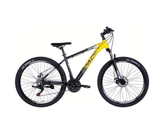 Велосипед Space 27.5" PHAETON DD FR рама-17" AL 2026 сіро-жовтий (OPS-SP-27.5-084)