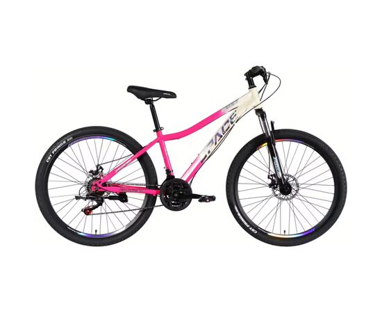 Велосипед Space 27.5" AURORA DD FR рама-15" ST 2026 біло-рожевий (OPS-SP-27.5-092)