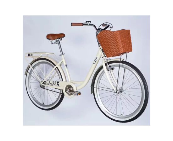 Велосипед Dorozhnik 26" LUX Velosteel рама-17" ST 2026 слонова кістка (OPS-D-26-365), зображення 2