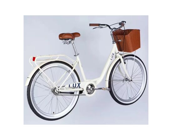 Велосипед Dorozhnik 26" LUX Velosteel рама-17" ST 2026 слонова кістка (OPS-D-26-365), зображення 3