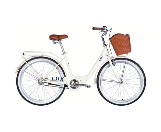 Велосипед Dorozhnik 26" LUX Velosteel рама-17" ST 2026 слонова кістка (OPS-D-26-365)