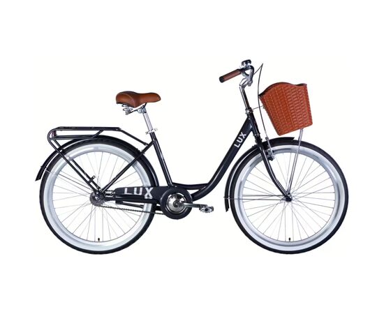 Велосипед Dorozhnik 26" LUX Velosteel рама-17" ST 2026 темно-сірий (OPS-D-26-364)
