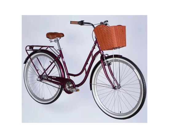 Велосипед Dorozhnik 28" RETRO PH рама-19" ST 2026 малиновий (OPS-D-28-552), изображение 2