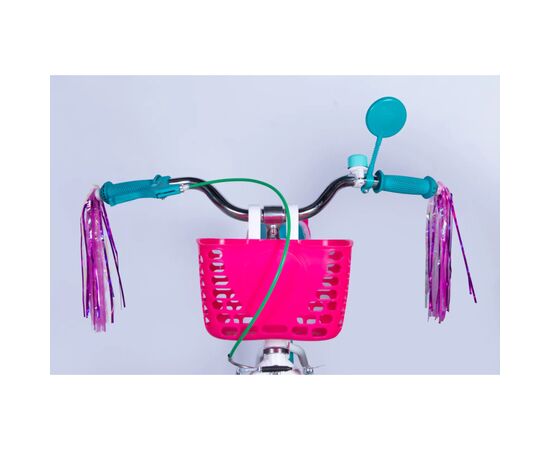 Велосипед Formula 20" Kid FLOWER PREMIUM BH рама-10" ST 2026 білий з рожевим та бірюзовим (OPS-FRK-20-244), зображення 4