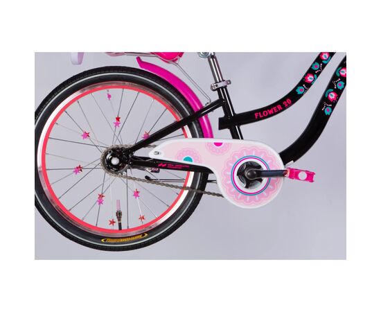 Велосипед Formula 20" Kid FLOWER PREMIUM BH рама-10" ST 2026 чорний з рожевим (OPS-FRK-20-242), изображение 3