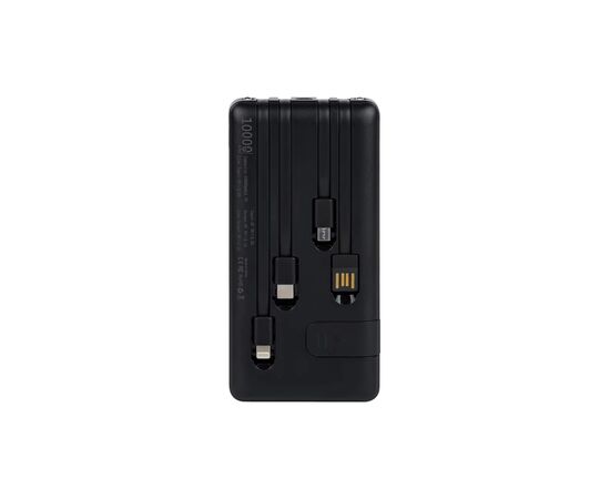 Батарея універсальна AURA NRG10 10000 mAh Black (PBANRG10B), зображення 3